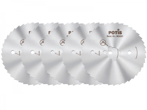 POTIS Kreismesser 80er gezahnt ECO - 5er Vorteilspack